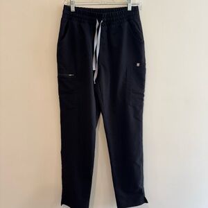 Figs Straight Leg Black Scrubs Size S